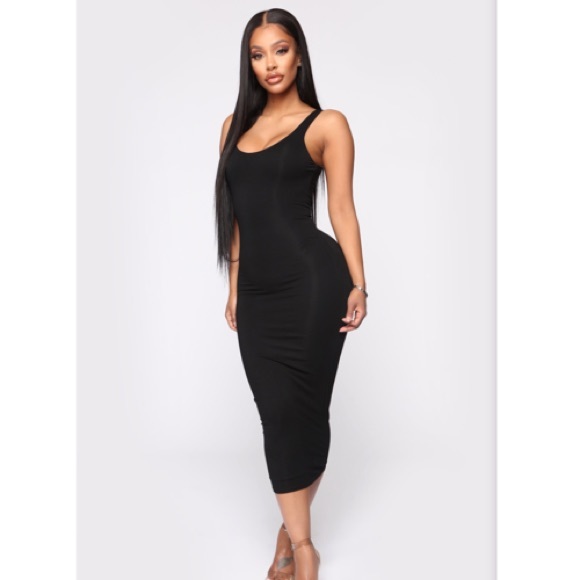 NWT 🖤 Fashion Nova - Your Needs Met Midi Dress - Picture 3 of 4